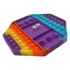 2020cm Big Game Rainbow Chess Board Decompressão Toy Push Bubble Popper Fidget Toys Sensory Stress Relief PartyGame interativo 3167341