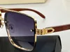 Nouvelles lunettes de soleil de design de mode 8200991 Cadre en métal carré