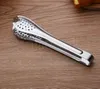 Stainless Steel Kitchen Tong Heat Resistant Hollow Out Steak Barbecue Food Tongs Clips Baking BBQ Tools Accessories DD275