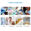 100pcs Disposable Nitrile Exam Gloves Anti-slip Powder Free Non Latex Non Vinyl Disposable hand gloves Prevent infection safe 201207