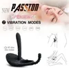 Rechargeable Silicone Delayed ejaculation Vibrator Male Penis cock Ring Enhancer Clit Stimulation Orgasm Sex Toy For Men Couples 28190596