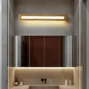 Modern Japanese Style Led Oak Wooden Wall Lamps Nordic Solid Wood Mirror Light Sconce For Bedroom Bathroom Wall Lights