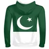 Men039s Bluzy Bluza Pakistan Męska nazwa Niestandardowa Numer Pak Zipper Bluza Nation Flaga Islam Arabska Islamska PKist8825456