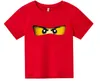 Novo verão crianças039s roupas de algodão meninos meninas tshirt legoe ninjago dos desenhos animados crianças topos camiseta manga curta 416y tshirt5008429