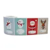 250pcs/Roll Christmas Gift Sealing Decoration Label Sticker Xmas Holiday Invitation Card Seal Packing Packaging Labels