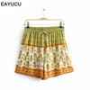 vintage floral shorts
