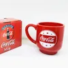 Tazas Tazas de café creativas Taza de cerveza roja de cerámica Forma de coque Taza de cola LLEGADA Café para viajes Amigos Gits