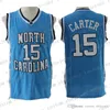 Vince Carter # 15 Karolina Północna Koszulki Koszykówka UFO Rozmiar S-XXL Darmowa Wysyłka