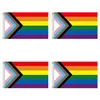 Novo 90 * 150cm arco-íris bandeira lesbian orgulho gay poliéster lgbt bandeira bandeira mão acenando festival gay bandeira festa festas ewe7385