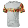 T-shirts Sommar 2022 Män Casual Printed Loose Short-Sleeved Fashion Round Neck T-shirt Män Andningsbar Snabbtorkande överdimensionerad