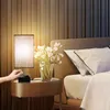 Lampa täcker nyanser drar byte sängbord dual portsoutlet sockets bas och tyg lampskärm skrivbord nattduksljus för hem (ingen glödlampa