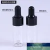 300pcs / parti 10ml glasdroppflaska Refillerbar Tea Tree Oil Essential Aromatherapy Perfume Container Pipette