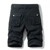 Sommer Cargo Shorts Militär Baumwolle Casual Männliche Armee Camouflage Männer Lose Arbeit Kurze Hosen Overalls Hosen 210716