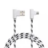 200PCs 90 graders armbåge typ C kablar kompatibel med för Xiaomi Huawei Micro USB Laddare Kabel för iPhone Bra design för att spela spel