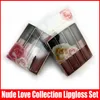 Lip Makeup 4 stks Lipgloss Gloss Matte Minis Vloeistof Lipstick Set Naakt Pink Collection Edtion Sets