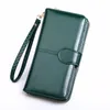 Wallets 11 Colors 2021 Fashion Leather Ladies Wallet Solid Vintage Long Women Purses Big Capacity Phone Clutch Money Bag Card Hold3640541