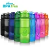 زجاج زجاجات المياه البروتين شاكر المحمولة الحركة مانعة للتسرب شرب أدوات مشروب زجاجة BPA مجانية في الهواء الطلق السفر التخييم المشي 210907