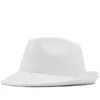 ワイドブリム帽子ジャズトップ帽子メンズブラッククラシックFedora秋と冬のイギリス風ウールパナマ紳士卸売