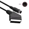 1.8M/6FT RGB Scart AV Cable PAL Version V-Pin C-Pin 9 pin Plug Lead Audio Video Connector For Sega Genesis 2 Mega Drive MD NTSC US