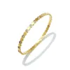 Designer Jewelry Women Bracelets Stainless Steel Tone Bangle Pave Shiny Crystal Bracelet 3Color