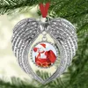 sublimation blanks angel wing ornament christmas decorations wings shape blank add your own image and background