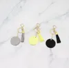 Tassel Keychains 단색 금속 열쇠 고리 수하물 장식 키 체인 펜던트 DIY 선물 열쇠 고리 10 색