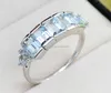 Super Quality Aquamarine 6x4 MM Octagon Shape Natural Gemstone 925 Sterling Sier Handmade Ring By Exporter and Supplier