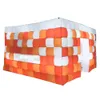 Gazebo gonfiabile a forma di cubo con tenda cubica con stampa colorata, riparo per fiere commerciali con centro per eventi pop-up con ventilatore in sconto