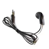 Auriculares unilaterales 3,5 mm mono desechables negros 80 cm Auricular MP3