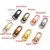 12x33mm Alloy Roterbar Hummerlås Hund Key Chains Buckle Bag Hook Keychain Connectors för DIY smycken gör fynd