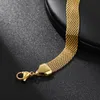 Link Chain Gold Stainless Steel Mesh Belt Bracelet For Women Men Trendy Weave Fashion Hand Jewelry Gift Trum22