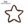 Party Decoration Xmas Tree Shape Artificial Rattan Ring Christmas Wreath Garland Hollow Star Moon Festival Supplies