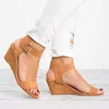 Kadın Yaz Kama Sandalet Kadın Rahat Açık Gladyatör Sahilde Kayma Kadın Platformu Düz Roma Sandalet Artı Boyutu