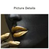 Black Gold African Woman Canvas Painting Nude Women Art Posters and Prints Modern Wall Art Pictures For Living Room Home Decor