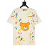 Men's T-shirts High Quality Pineapple Cat Tees Short Sleeve Tee Punk Print Letter Loves Summer Skateboard Bear