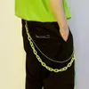 Keychains Punk Hip-hop Pants Waist Chain Street Candy Colors Men Women Acrylic Trousers Hipster Jeans Fashion Jewelry