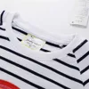 jumping meters Arrival Rainbow Children's Sweatshirts Cotton Stripe Baby Girls Hoodies Selling Kids Clothing Toddler Top 210529