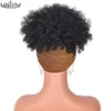 Korte afro kinky krullende synthetische puff pruiken voor zwarte vrouwen trekstring hoofdband ombre pruiken hoge temperatuur vezelhaar anniviaFactory direct