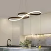 Nordic Restaurant LED Pendant Lampa Enkel Kreativ Musik Note Art Dining Room Remote Control Bar Hängande lampa