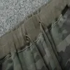 Мужские женские пары камуфляж военные хлопчатобумажные штаны лагерь тренировки армия зеленая трикотажная длительная уважение эластичные лодыжки длиной брюки 210707