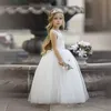 EACHIN Filles Robes Blanc Tulle Longues Robes Pour Enfants Pour Robe De Mariée Costume De Scène Fête Robe De Noël Enfants Robe De Princesse 210303
