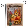 Party Supplies Thanksgiving Pattern Garden Flag Jul Dubbelsidig Banner Holiday Dekorationer Partihandel