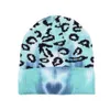 Winter Fashion Tie-dye Woolen Hat Knitted Leopard Print Personality Warm for Women