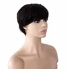 Unprocessed Human Hair Short Pixie Cut Black Hairstyles Machine made Wigs For Women Brazilian Hairpieces Fashion Wigs8115506