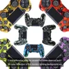 Camuflaje Protección del controlador Estuche blando Pintura Gel de silicona Cubierta de piel de goma para Sony Playstation 4 PS4 Pro Slim Colorido Accesorios para juegos