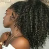 Afroamerikanisches 100 % menschliches 3b 3c verworrenes lockiges Pferdeschwanz-Haarteil, Wraps, Clips, brasilianischer Schachtelhalm-Haarverlängerungen, Afro-gelockter Kordelzug, Pferdeschwanz, menschliches Stück, 140 g