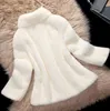 S/9Xl Women'S Short Section Imitation Fur Outwears Black White Winter Autumn Warm Oversized Fake Fur Jackets Casual Coats J3234 Y0829