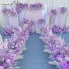 purple artificial flower arrangements