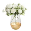 white silk peony bouquet