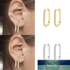 Canner U-w kształcie Micro Inkrustowatość Kolczyki dla kobiet 100% Real 925 Sterling Silver Earrings Hoops Fine Jewelry Pendientes Cena fabryczna Ekspert Projektowa jakość